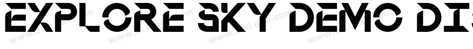 Explore Sky Demo Display字体转换